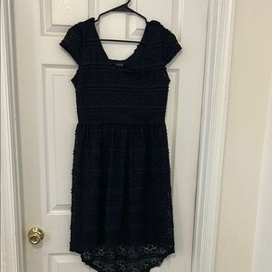 Enfocus Studio Navy Lace Dress